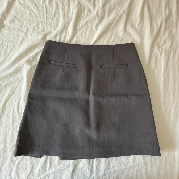 The Frankie Shop Salma Mini Skirt – Charcoal Gray | Size S - Picture 2 of 4